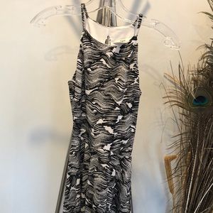 Classic Aline black and white dress
